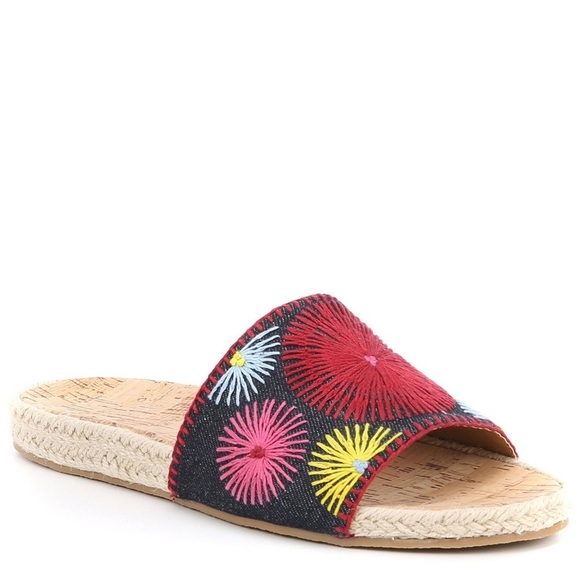 JACK ROGERS Bettina Espadrille Flatform Sandals Sz 6.5 - Picture 1 of 8